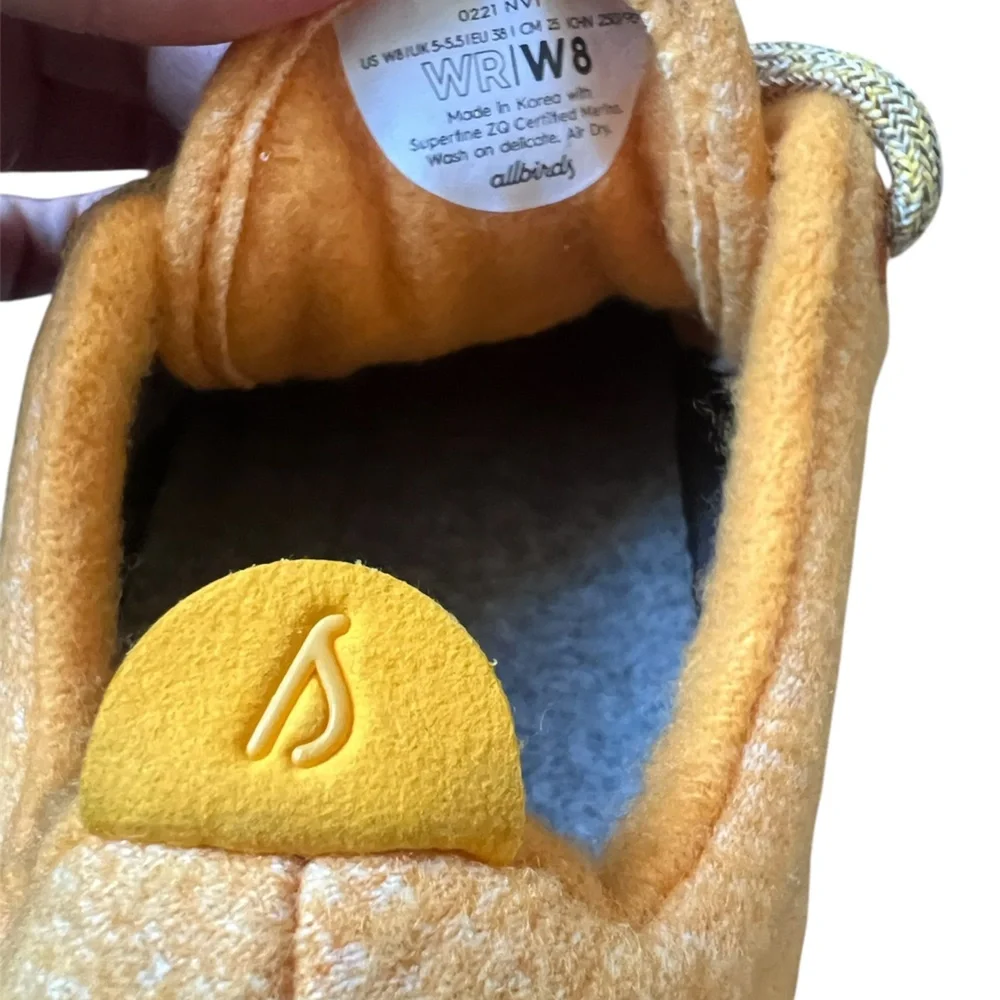 Allbirds Women’s Orange Superfine Merino Wool Sneaker | 8
